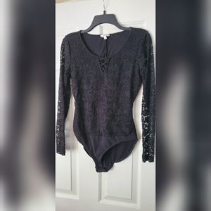 Black Lacy Bodysuit